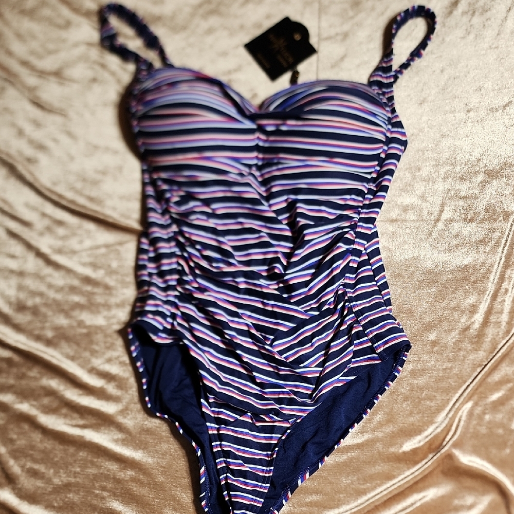 Striped Women's One Piece Swimsuit